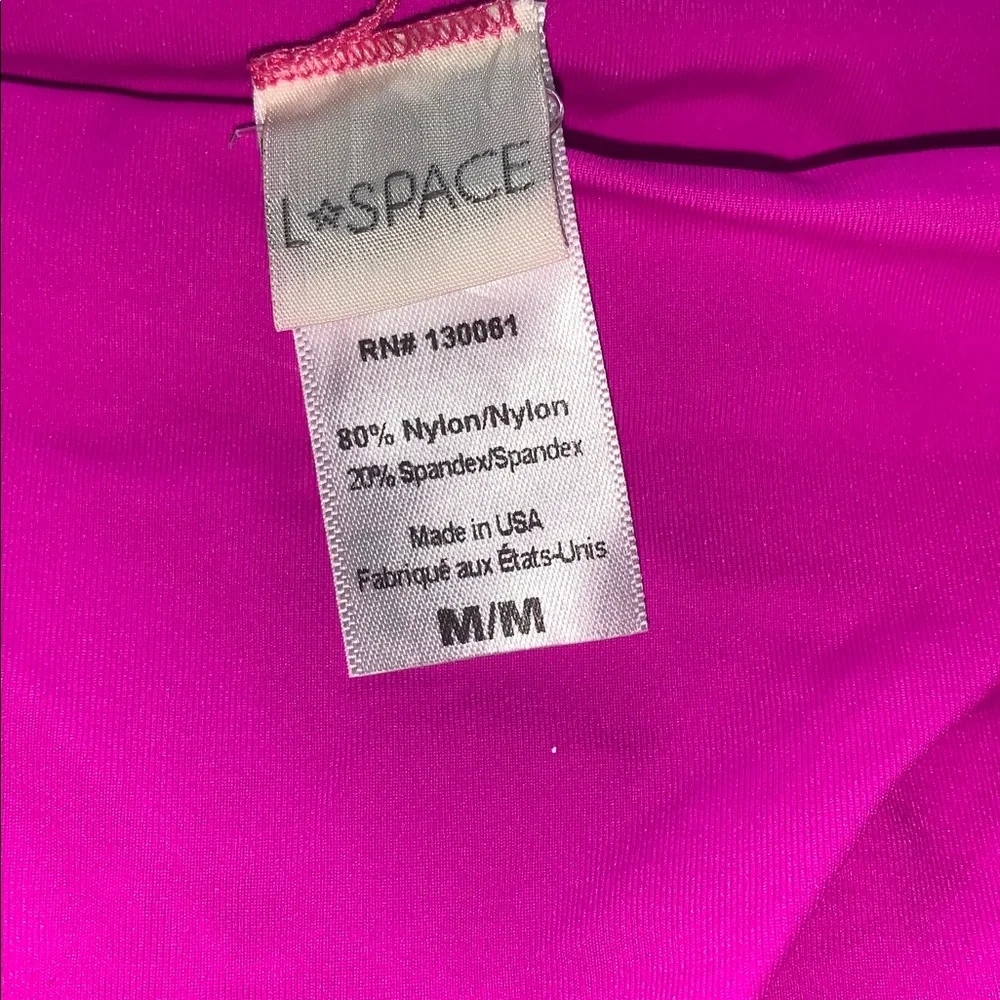 L*SPACE Sandy Bottom Bikini Bottoms Fuchsia Pink Swimsuit Medium M NWOT